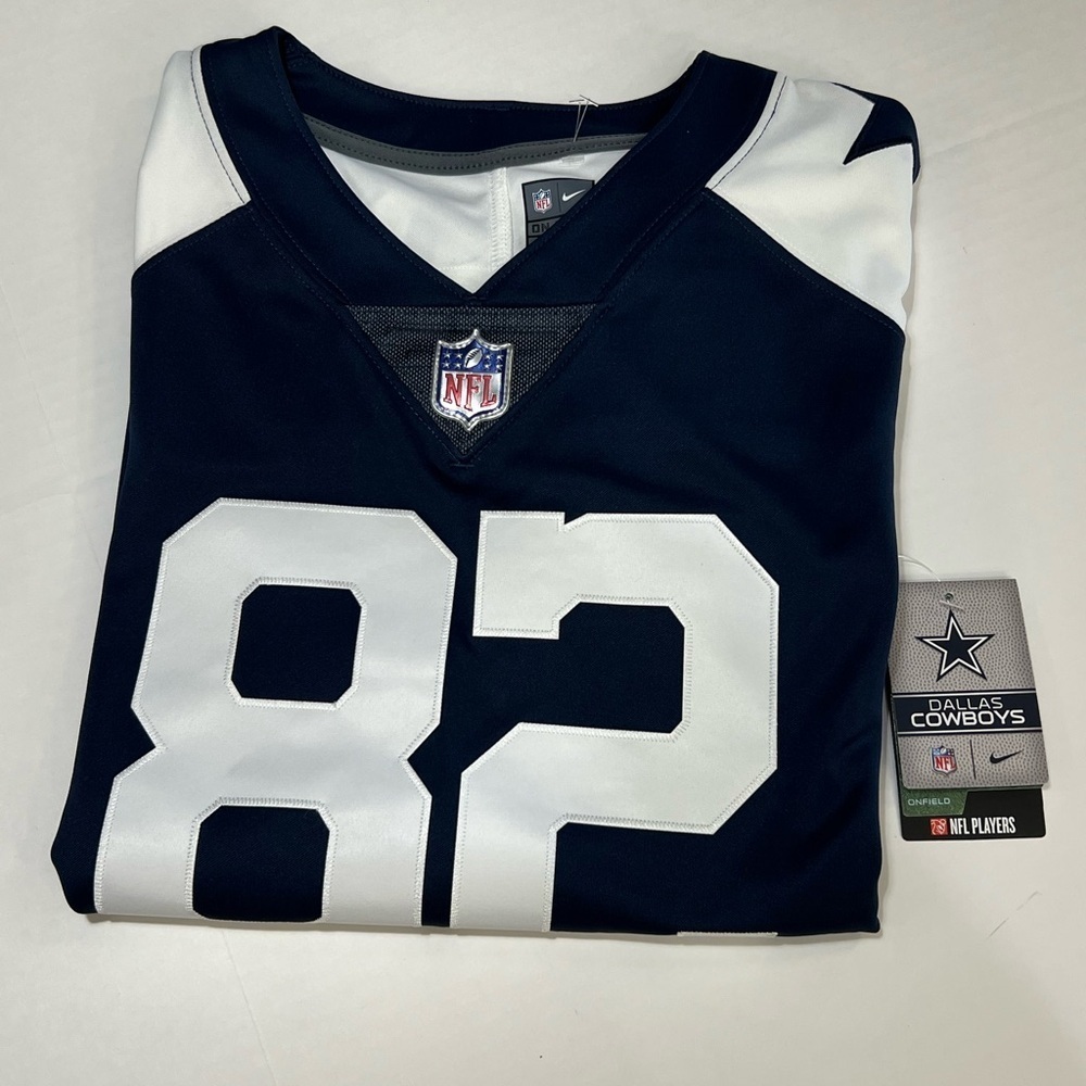 NFL Blue and White Boxy Fitted Jersey - Picture 6 of 16